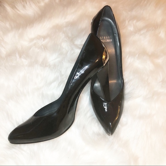🎉HP🎉 Stuart Weitzman Black Pump Size 8.5 - Picture 3 of 8